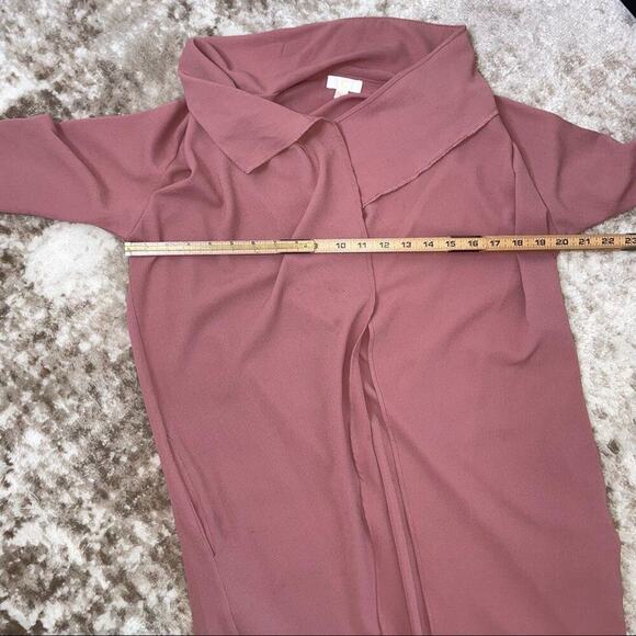 Charming Charlie cardigan mauve long open front lightweight SZ SM Polyester - Picture 11 of 14